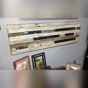 Kirklands Wood and mirror wall decor